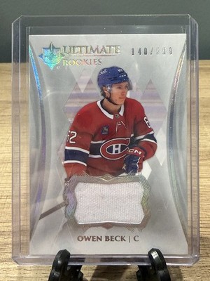 Owen Beck  2023 Upper Deck Ultimate Collection Ultimate Rookie Jersey /599