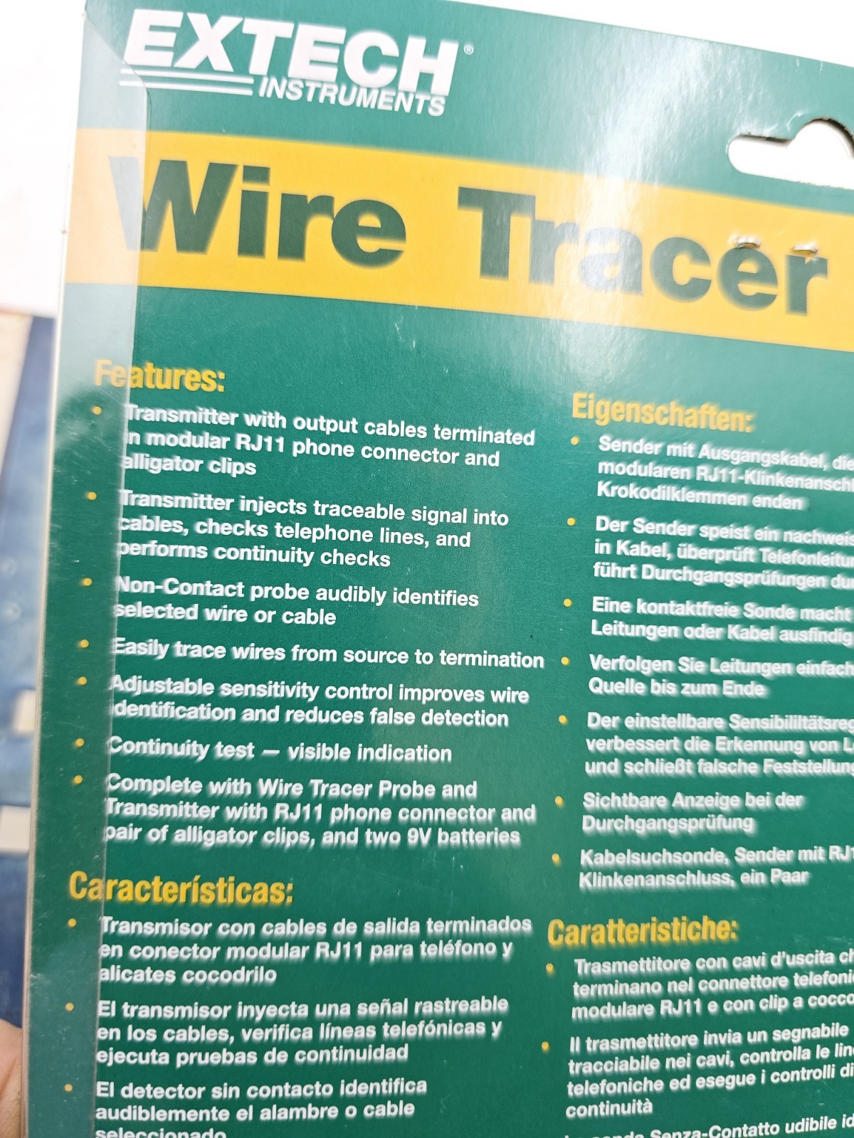 EXTECH TG20 Tone Generator and Probe Kit Wire Tracer