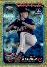 2024 Topps Pro Debut #PDC-64 Seth Keener Chrome Gold Mini Diamond Refractor #/50