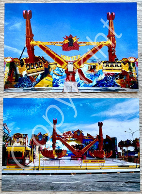 Set Foto + Technik Karussell VORTEX Bazin Klünder MelPark - Kirmes Modellbau