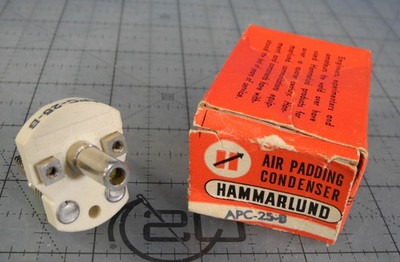 New! 3  to 25 pf Air Padding Variable Condenser  Hammarlund APC-25B (Free Ship!)