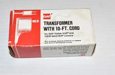 GAF Transformer 10' Cord Model H for View-Master & Pana-Vue Viewers~FREE Ship!