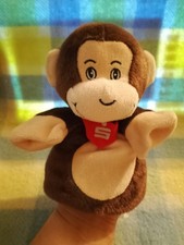 Sparkasse Spartag Werbung Reklame Handpuppe Affe Vintage Stofftier Plush