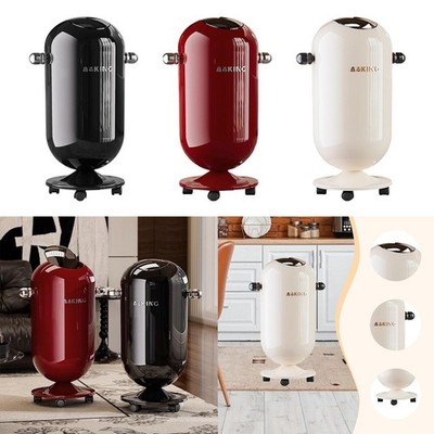 Mülleimer mit Rollen und Druckmechanismus, 20 l, für Küche und Bad