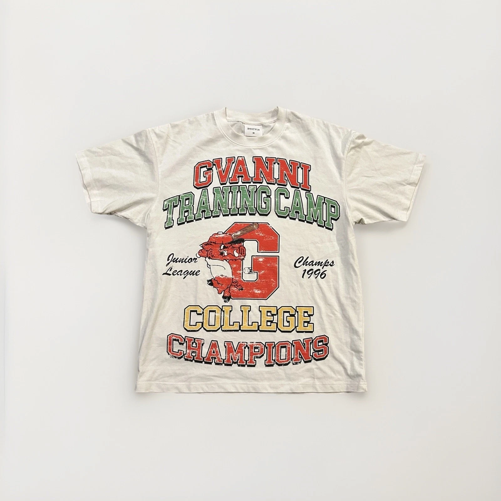 Streetwear Boxy T-Shirt Men’s Size Medium Gianna Training Camp DHSTYLE