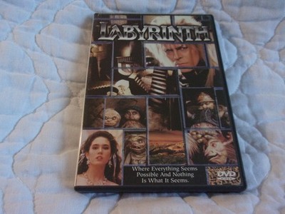 JIM HENSON'S LABYRINTH DVD DAVID BOWIE JENNIFER CONNELLY SCI-FI FANTASY 80'S