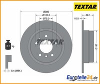 2 St. Bremsscheibe Textar 92042600 FüR Bmw 7Er