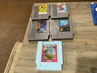 Lot Of 5 Nintendo NES Vintage Cartridge Games-ROBODEMONS,SILIUS , No Way To Test