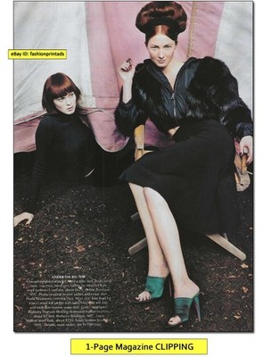 woman's LEGS CALVES TOES ANKLES FEET 1-Page CLIPPING Maggie Rizer in heels