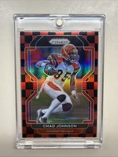 2021 Panini Prizm Chad Johnson #278 Red and Black Checkerboard SSP Bengals