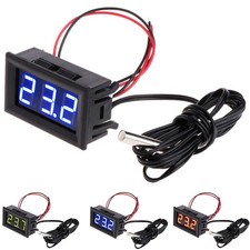 Digital LCD Thermometer Temperature Meter Gauge With Waterproof Sensor Probe