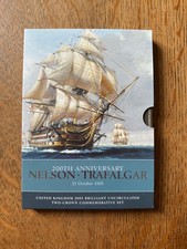 Royal Mint 2005 Nelson and Trafalgar Five Pounds &pound;5 Double Pack