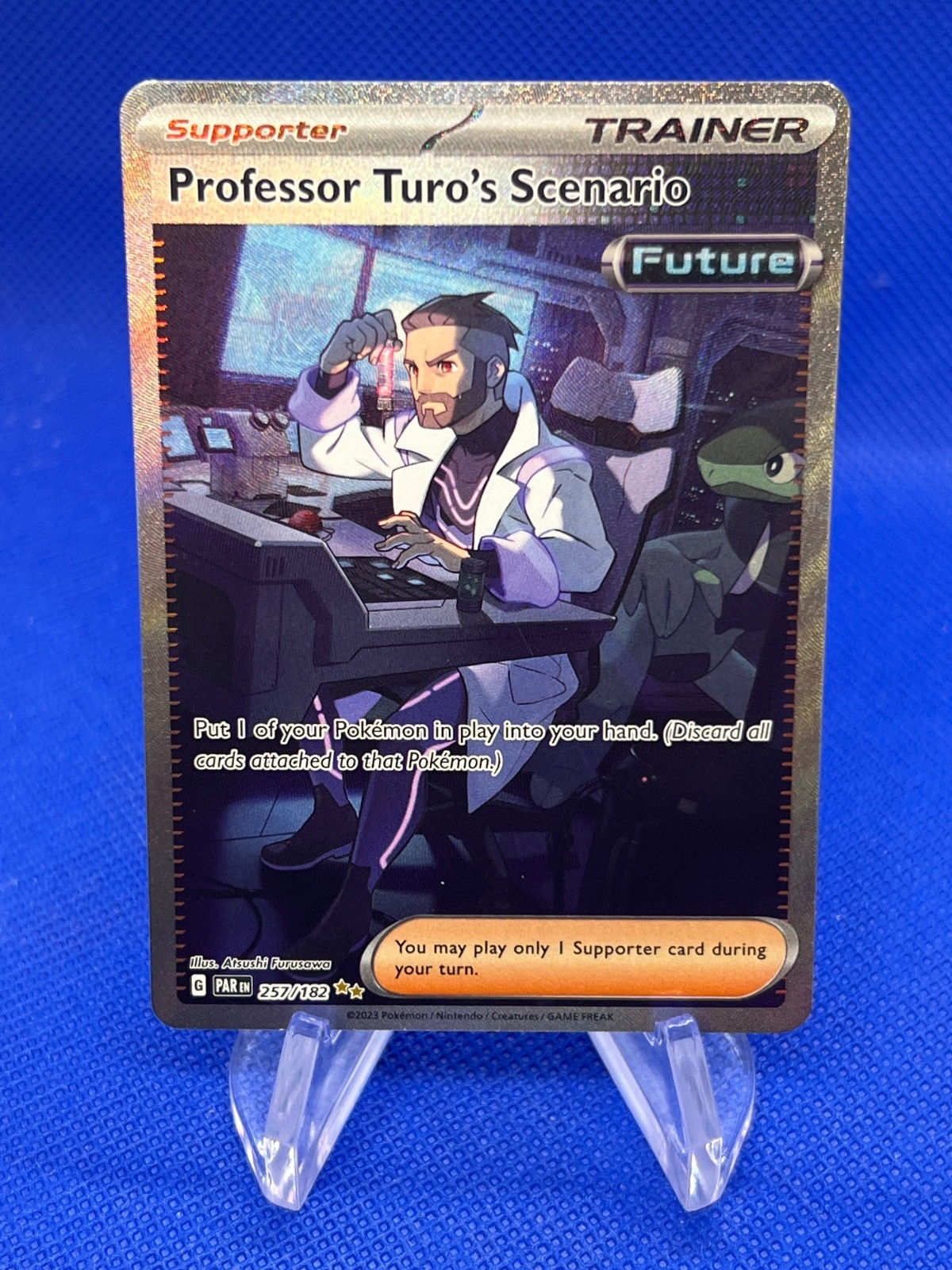 Pokemon Paradox Rift Professor Turo’s Scenario 257/182 Special Illustration Rare
