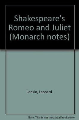 SHAKESPEARE'S ROMEO AND JULIET (MONARCH NOTES) By William Shakespeare EXCELLENT