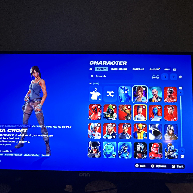 Fortnite Chapter 2 Account/Locker Skins: Lara Croft, Agent Peely, Midas, Groot