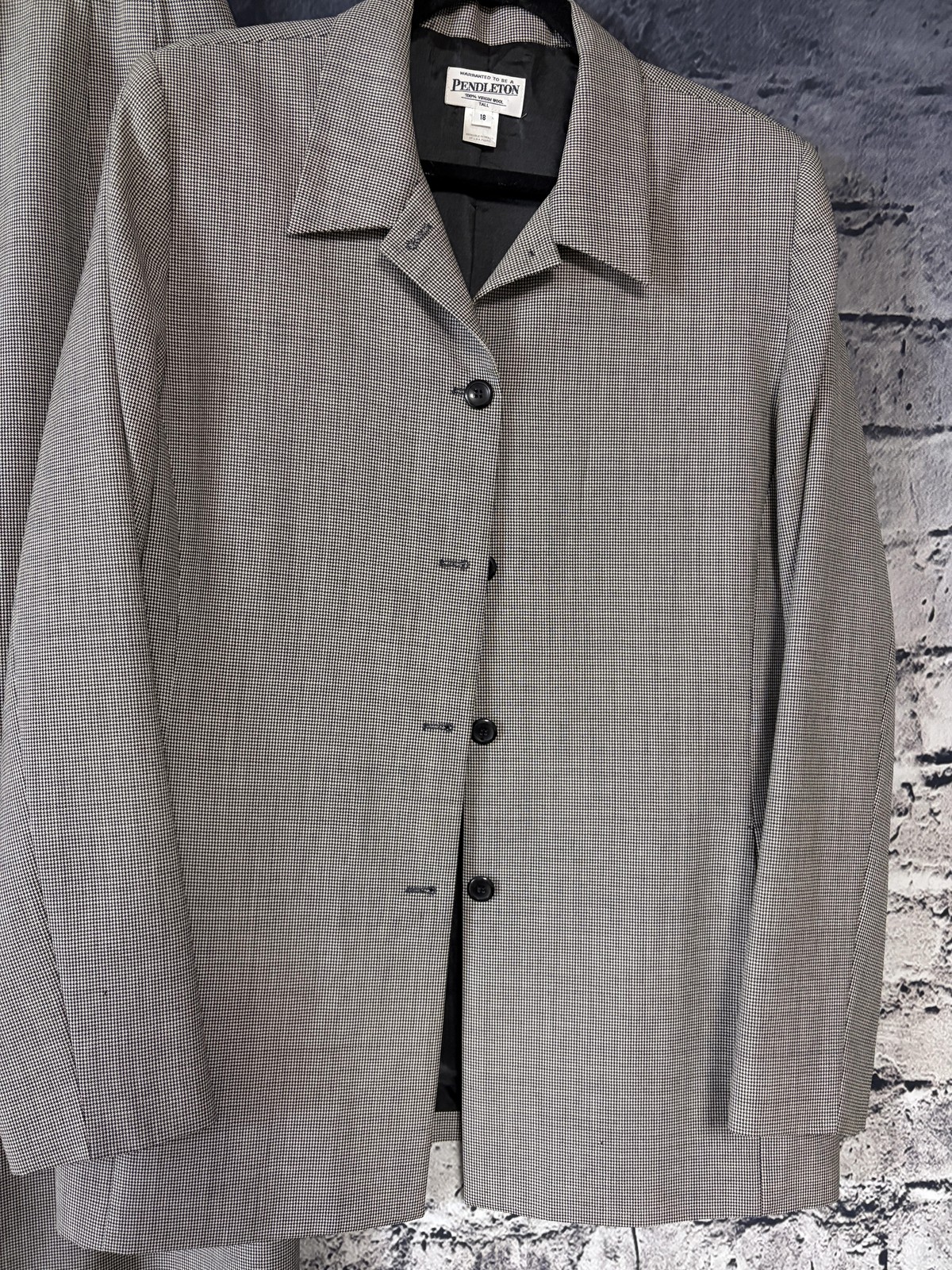 Pendleton Jacket Womens 18 Tall Gray Wool Skirt S… - image 2