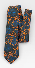 Vintage Gitman Bros 100 Wool Orange Paisley Tie Made in USA