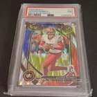 Panini 2024 Select Jayden Daniels #217 Red & Blue Shock Prizm RC PSA 9