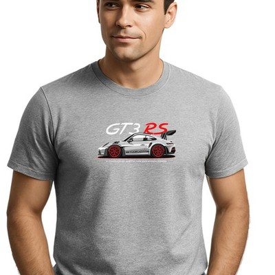 911 GT3 RS T-Shirt -Cartoon, Track Ready Supercar Tee for Racing Motorsport Fans