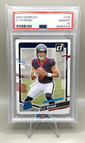 2023 Panini Donruss #339 Rated Rookie C.J. Stroud (RC) PSA 10 Houston Texans