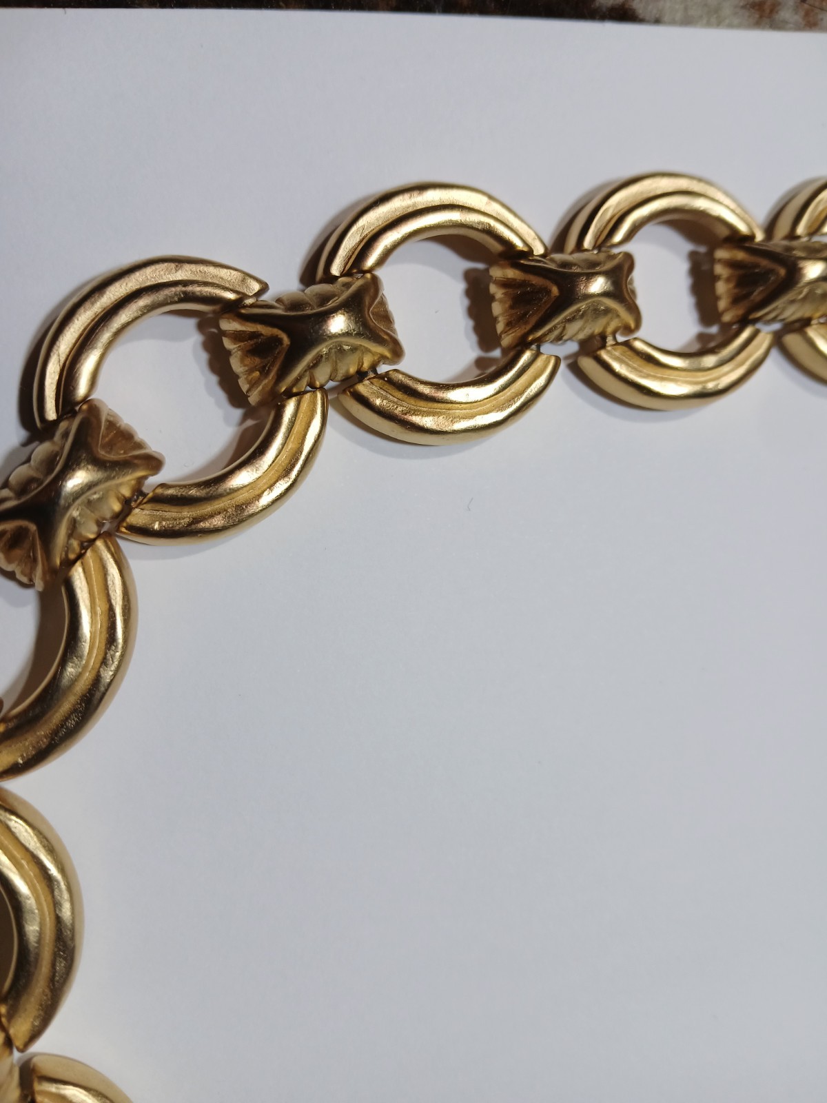 Givenchy Chunky Heavy Interlocking Circle Link Go… - image 6