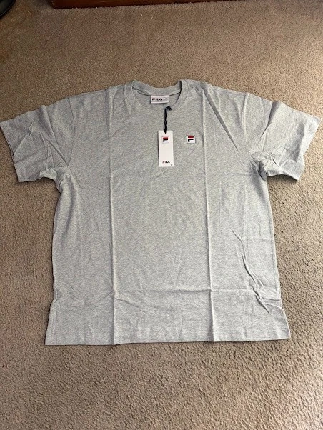 Fila Classic Relaxed T Shirt Grey Large or XL New