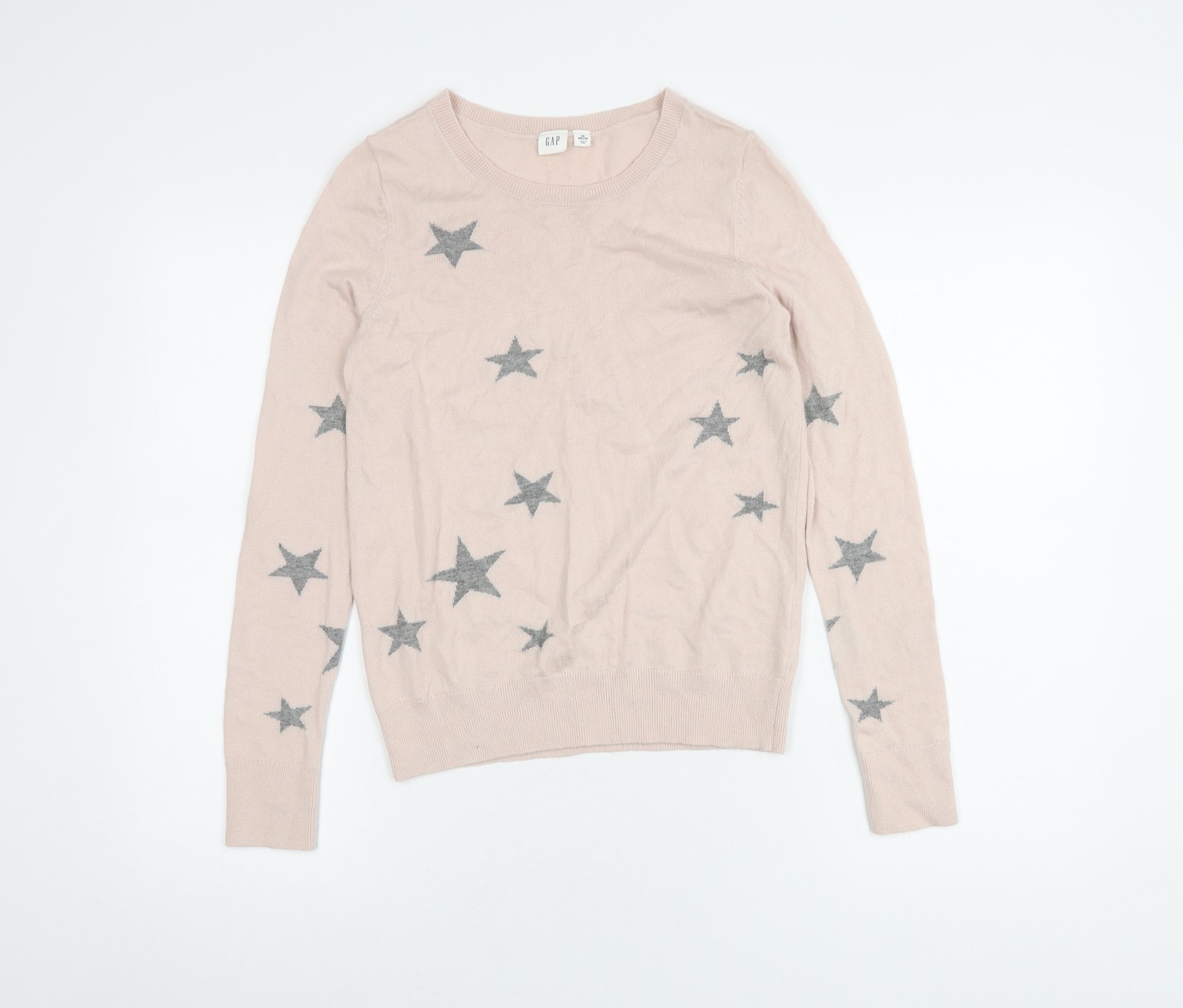GAP Women's Pink Star Pattern Pullover Jumper XS - image 1