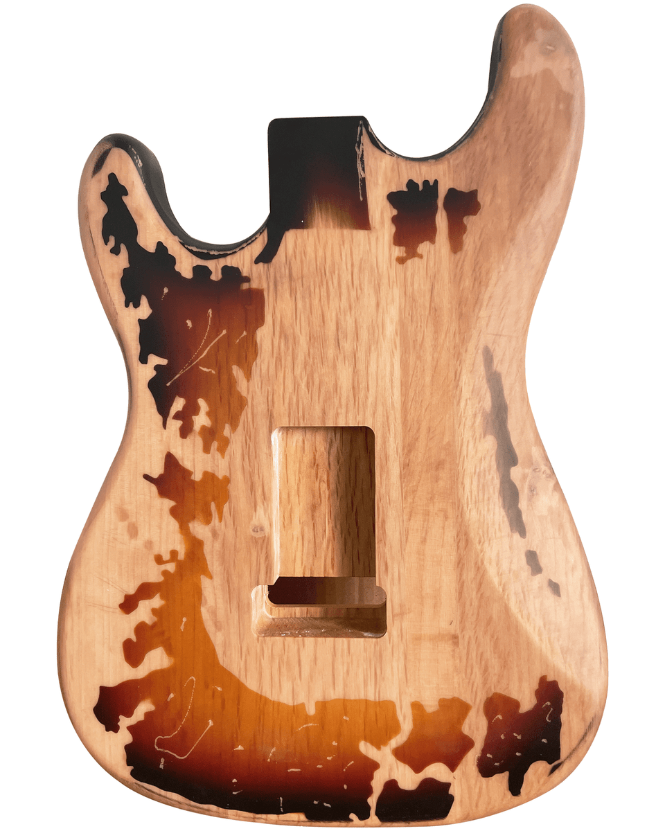 Relic Electric Guitar Body ST Style Nitro Top Alder Wood Guitar