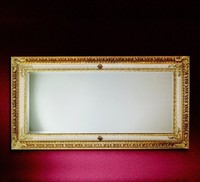 Klassischer Wandspiegel Holzrahmen Spiegel MöBel Gold 104X194 Glas Rahmen Wand