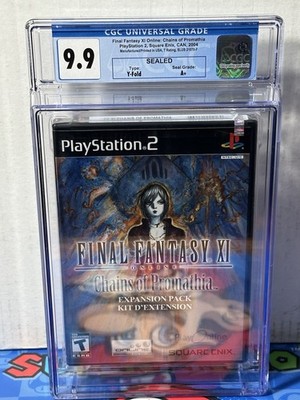 9.9 A+ GRADED FINAL FANTASY XI Chains of Promathia CGC - PS2 NEW-