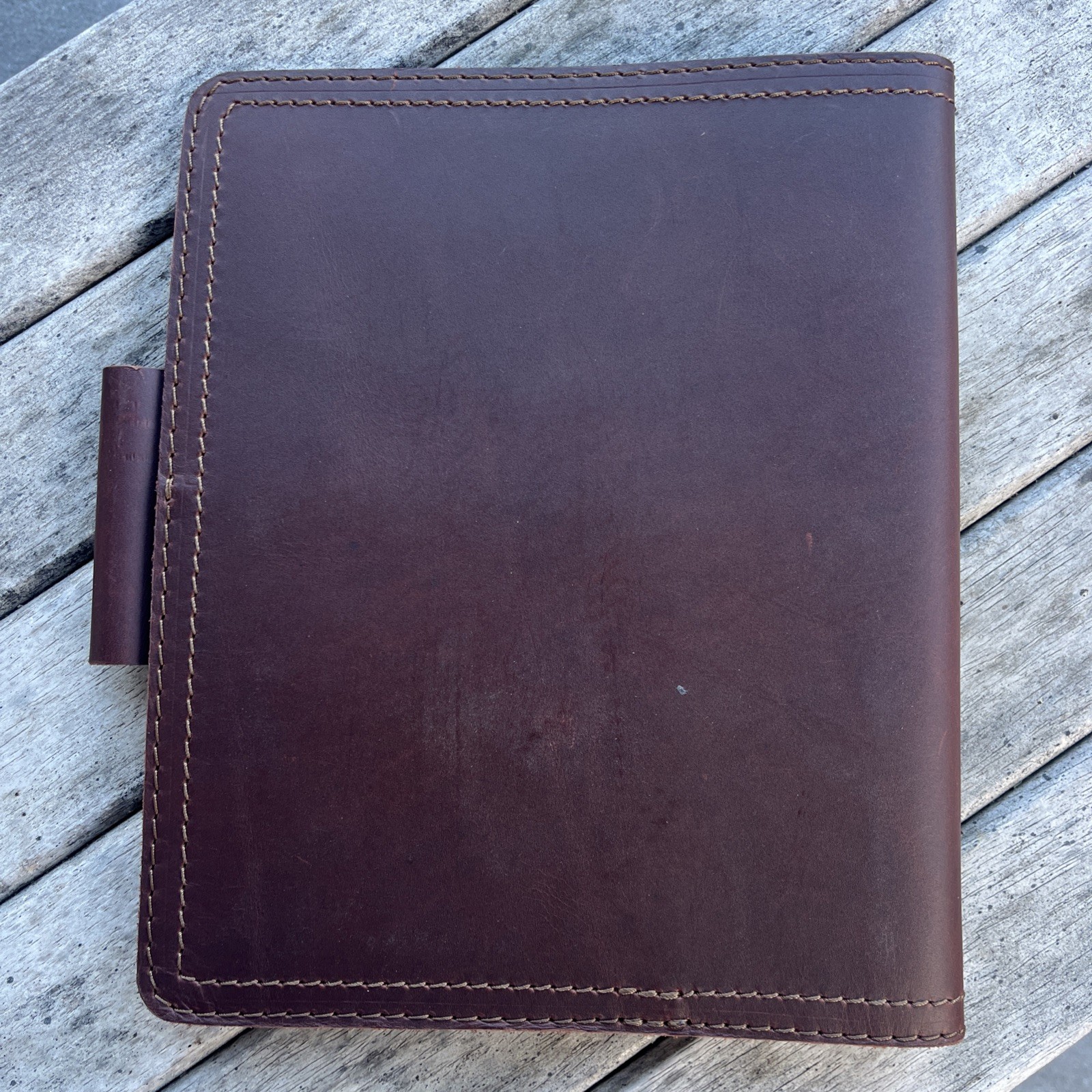 Saddleback Leather Large Moleskin Cover Chestnut