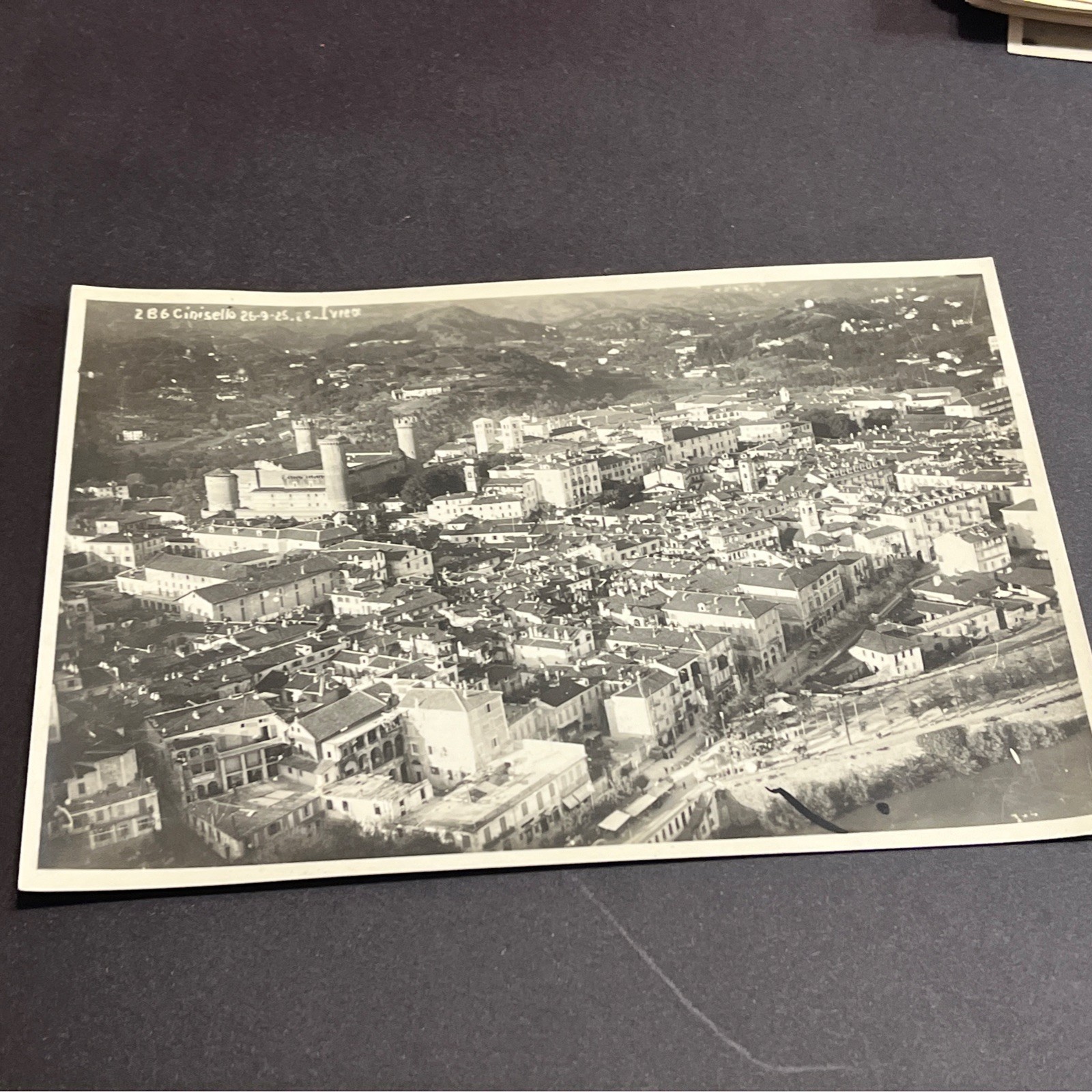 Piemonte, Cinisello,Ivrea 1931 foto primo sorvolo dell’italia dell’areonautica.