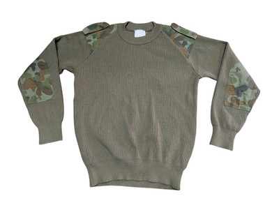 Gebrauchter Australian Military Auscam Wolle/Nylon Pullover Größe 115-125 cm XLG