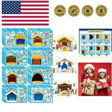 Christmas Nativity Stickers for Kids, Make a Nativity Scene Kit, Jesus Birth ...