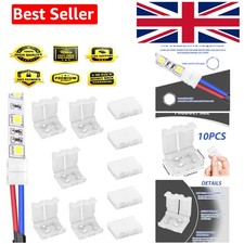 Waterproof 2 Pin LED Strip Connectors Kit - 10PCS for 5V/12V/24V Systems