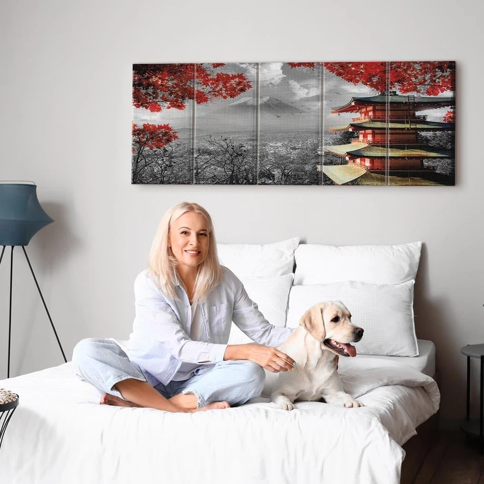 Wandbilder XXL Japan 150x60cm Wand Deko Leinwand Bilder Groß Wanddeko Wohnzimmer - Bild 2 von 4