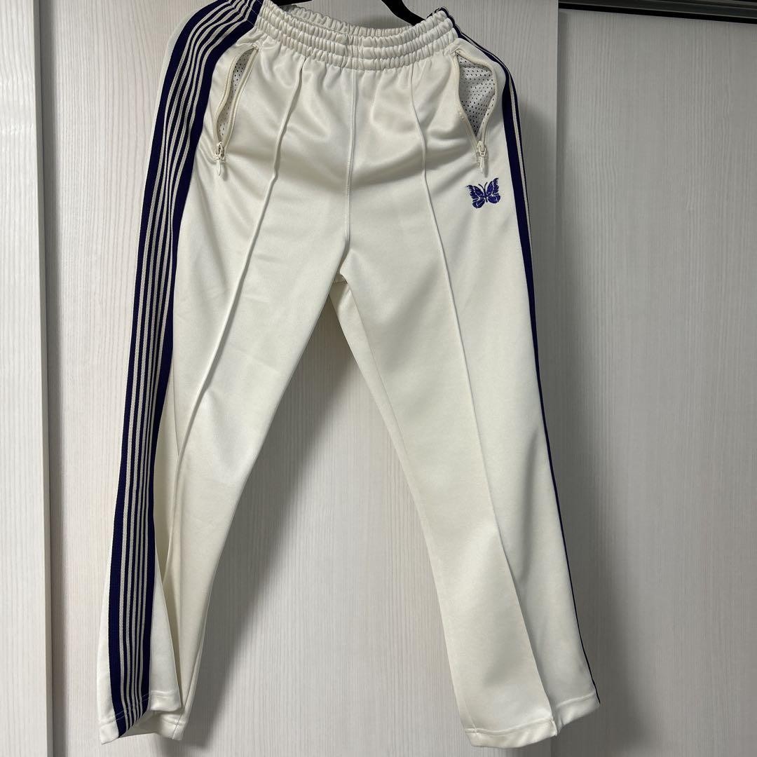 Poly Smooth Track Pants XS White Japanese Athletic Joggers