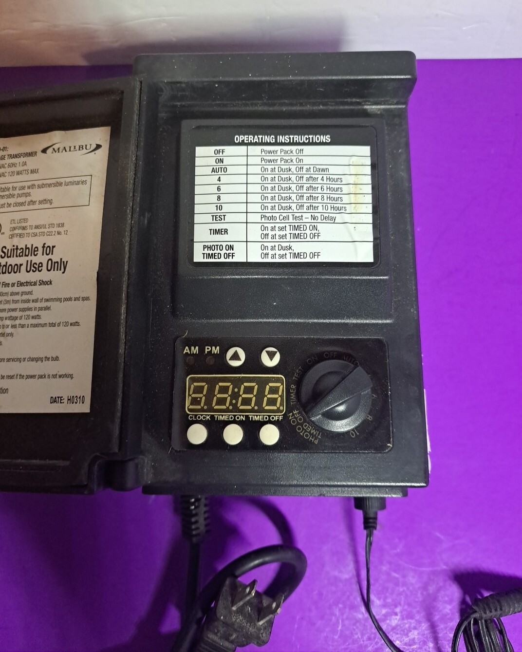 Malibu 120 Watt AC Low Voltage Landscape Power Pack Transformer 8100