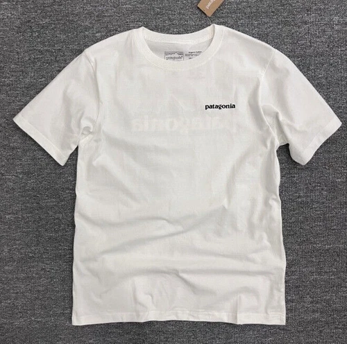 Hombre Algodón LOGO Cuello Redondo Manga Corta Camiseta Montaña Estampado Base Camiseta - Imagen 11 de 42