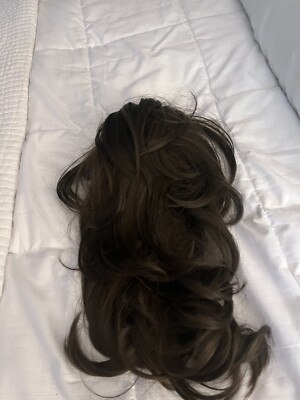 H86 PRETTYSHOP 14'' Wavy Clip On Ponytail With Butterfly Clip Hairpiece #8 Color
