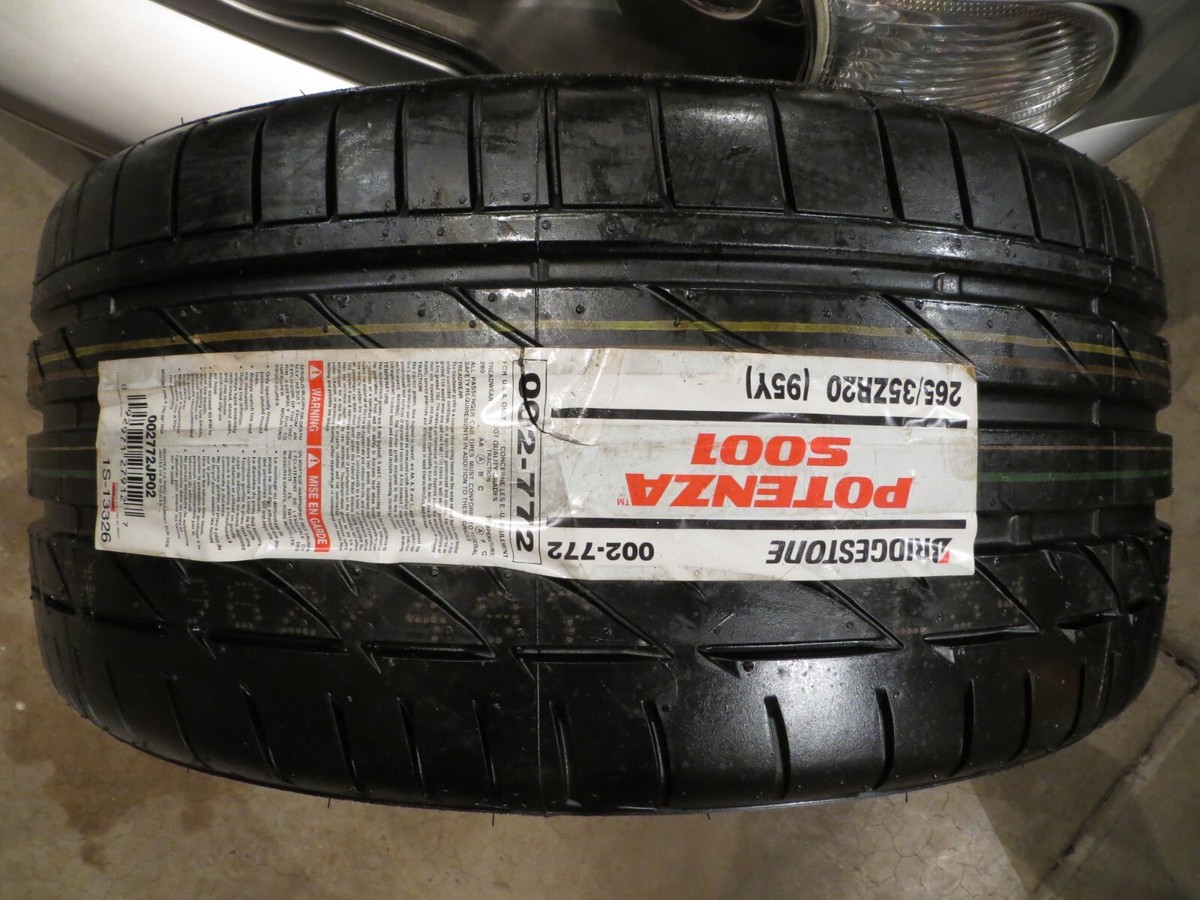 NEW 1 ONE BRIDGESTONE POTENZA S001 S 001 265/35ZR20 95Y JAPAN 002