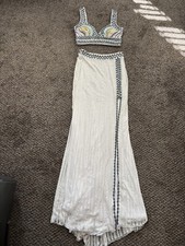 Stunning Sherri Hill 2 Pc White Beaded Formal/Prom-Size 8