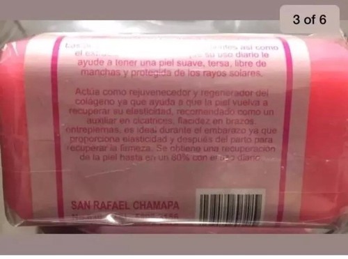 NUEVO JABON DE ACEITE ROSA MOSQUETA ,ROSE HIP OIL SOAP VITAMIN E & A - Picture 3 of 4