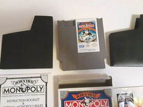 Monopoly & Jeopardy NES Nintendo Complete CIB Authentic w/ Game Poster! RaRe