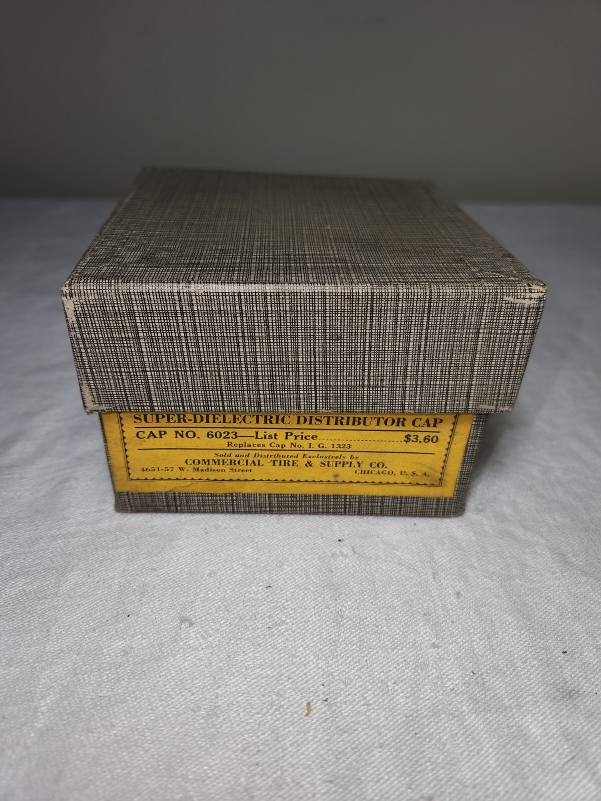 Vintage 1930s Dielectric Distributor Cap No.6023 Auto Lite NOS No. I. G