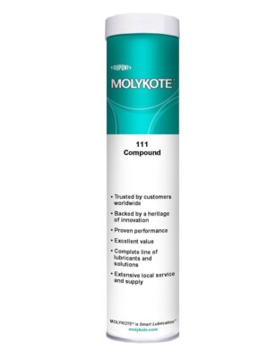 DuPont Dow Molykote 111 O-Ring Valve Silicone Lubricant Sealant Grease 14oz 400g