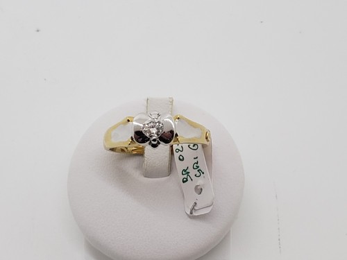 ANELLO DA UOMO ORO 18KT 750 CON DIAMANTE 6,7 GR. N.26 (3590) FONDO DI MAFAZZINO - 第 1/10 張圖片