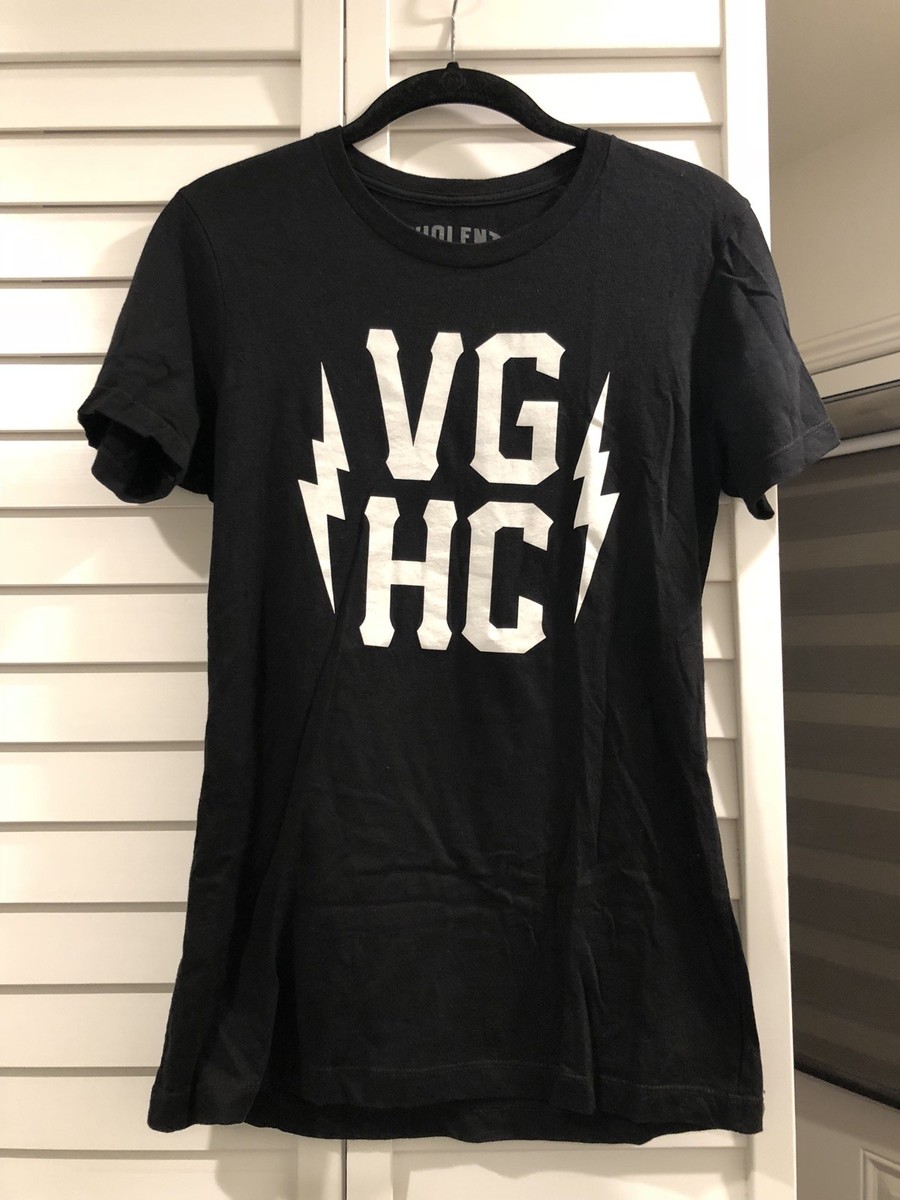 Women's Violent Gentlemen VGHC Logo Black White Hockey Tee T-Shirt
