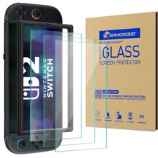 ArmorSuit 3 Pack Tempered Glass Nintendo Switch 2 Screen Protector USA