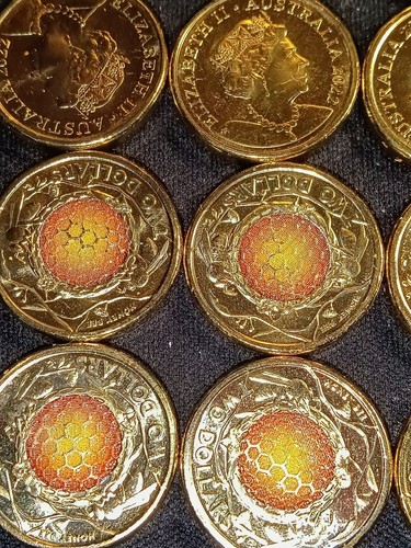 2022 Australian $2 Honey Bee Coin From Royal Australian Mint Roll BU UNC - Picture 7 of 8